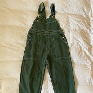 Big Bud Press dark emeral overalls M